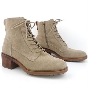 Lucky Brand Diedrah Tan Suede Boots 9.5